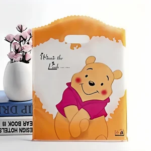Custom Logo Printed LDPE Die Cut Handle Plastic Shopping Bags for Retail Packaging