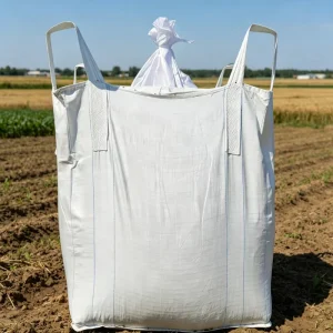 Custom Logo Printed Loop equipped Open Top FIBC Ton Bag
