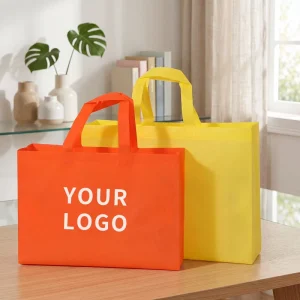 Custom Logo Printed Nonwoven Shopping Bags Eco Friendly PP Non Woven Reusable Grocery Tote Bag