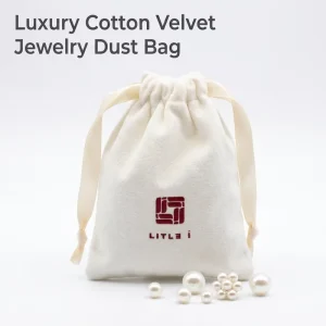 Custom Logo Printed Velvet Jewelry Bag Gift Packaging Drawstring Dust Pouch Earring Storage Bulk OEM