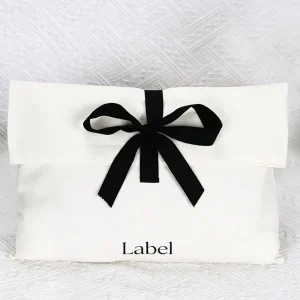 Custom Logo Printed White Cotton Jewelry Pouches Eco Friendly Small Drawstring Bags Dust Bags for Luxury Accessories