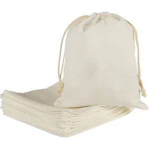 Custom Logo Printing Large Cotton Twill Dust Bag for Shoe Clothes Hat Storage High End Drawstring Cotton Dust Pouch
