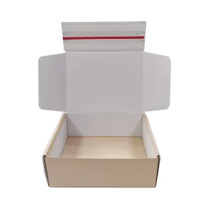 Custom Logo Printing Mailer Box Clothing Corrugated Shipping Packaging Paper Boxes with Self Sealing