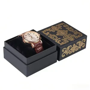 Custom Logo Reusable Modern Fashion Luxury Paper Cardboard Watch Box Custom Insert Packaging for Gift