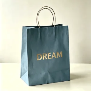 Custom Logo Shopping Gift Handle Craft Print Cafe Food Takeaway Packaging White Brown Kraft Paper Takeout Bags