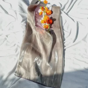 Custom Logo Shopping Organza Bag Organza Fabric Pouch Transparent Organza Handbag