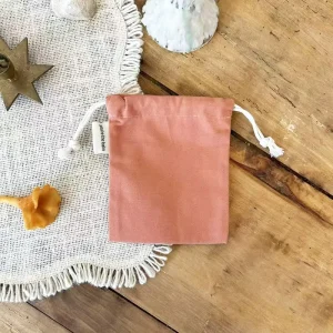 Custom Logo Silk Screen Print Organic Cotton Bags Double Drawstring Shopping Pouch Canvas Drawstring Dust Bags