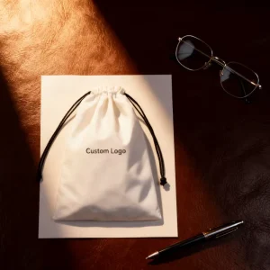 Custom Logo Silk Screen Printed Soft Brushed Cotton Twill Gift Drawstring Packaging Shoe Dust Bag Custom Color