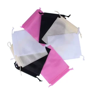Custom Logo Solid Color Recycled Non Woven Drawstring Bag Eco Friendly Storage Dust Bag for Outdoor for Shoes Clothing Dust