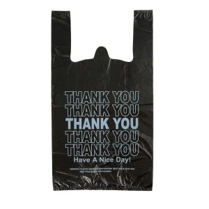 Custom Logo T Shirt Bag Thick HDPE LDPE Plastic Disposable Shopping Bag for Supermarket and Grocery Use