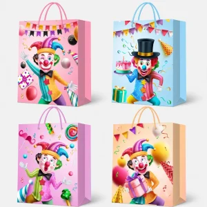 Custom Logo Thick Card Paper Bags with Handles Eco Friendly Reusable Shopping Promotional Packaging Bags for Clothing