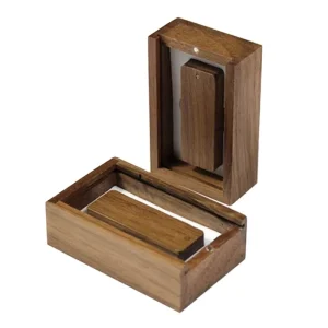 Custom Logo Wooden Box Gift Set USB Flash Drive Promotional Gift USB Flash Drive Memory Stick