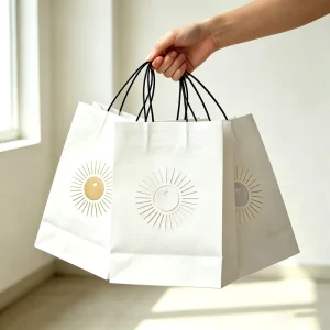 Custom Luxury Clothing Retail Bag Packing Pink Gift Bag Bolsas De Papel Shopping Packaging Paper Bags with Handles for Clothes