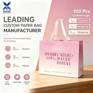 Custom Luxury Clothing Shoes Branded Store Printed Paper Bags With Your Logo Cardboard Shopping Paper Bag Gift Bags