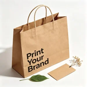 Custom Luxury Durable Biodegradable Eco Friendly Square Bottom Paper Bags Cotton Ribbon Handles Logo Printing for Promotion Gift