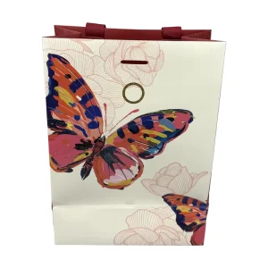Custom Luxury Eco-friendly Recyclable Paperboard Gift Bags with UV Coating Branded Logo Sturdy Durable for Premium Packaging