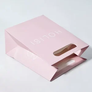 Custom Luxury Gold Foil Matte Embossed Laminated Paper Bag Logo Large Medium White Gift Sturdy Paper Clothing Store Shopping Bag
