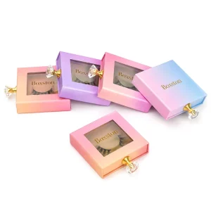 Custom Luxury Lashbox Packaging Private Label Free Design Empty Cute Lashpackaging Box Pink