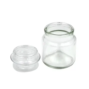 Custom Luxury Modern clear Glass Candle Jar with Lid for Candle