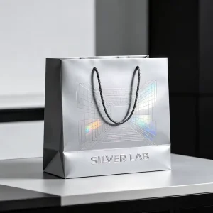 Custom Luxury Paper Shopping Bags Custom Logo Fashion for Casual Formal Apparel Boutique Tote Paper Bag