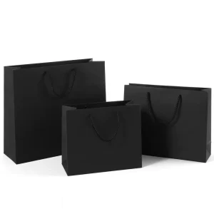 Custom Luxury Paperboard Bags with Logo for Business Shopping and Promotion