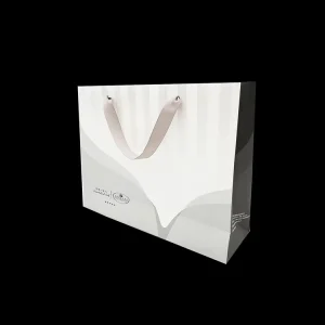 Custom Luxury Printed Free Sample Eco Paper Bag White