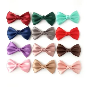 Custom Luxury Solid Polyester Ribbon Bows for Wedding Birthday Christmas Decorations Gift Boxes & Party Decor