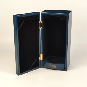 Custom MDF Solid Wood Wine Bottle Box with Engraved Varnish Luxury Bamboo Case for Gift Storage Solution