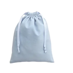 Custom Made Recyclable Satin Velvet Pouch Flap Sealing Drawstring Screen Printed Brush Cotton Dust Bag Tote Handbags