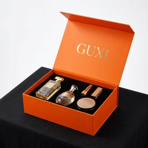 Custom Magnetic Jewelry Gift Box with Ribbon Closure Portable Premium Rigid Packaging Embossing for Retail Presentation