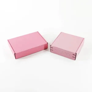 Custom Mailer Shipping Boxes With Logo Foldable Packaging Tear Strip Kraft Paper Corrugated Carton Plain Mailer Clothing Box