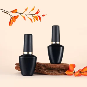 Custom Matte Black Nail Gel Bottle for OEM ODM Packaging