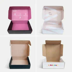 Custom Matte Colored Corrugated Mailer Boxes 15x10x5 Ecommerce Shipping Packaging Boxes