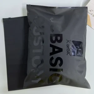 Custom Matte frosted Biodegradable Plastic Packaging Zipper Bags T Shirt Swimwear Zip Lock Clothing Bags With Logo