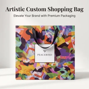 Custom Multi Color Paper Shopping Bags Custom Brand Logo Print Retail Packaging Hand Bags for Boutique