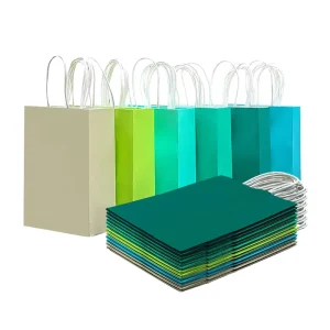 Custom Multipurpose Biodegradable Durable Recyclable Kraft Paper Bags with Handle for Eco Friendly Packaging of Daily Products