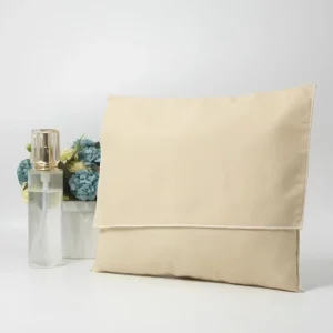Custom Natural Eco Friendly Flap Dust Pouch Envelope Gift Bag for Clothing Shoes Packaging Recyclable 100% Cotton