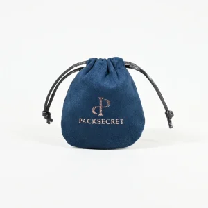 Custom Navy Blue Suede Pouches Jewelry Storage Packaging Bag Dust Bag Custom Suede Drawstring Pouches
