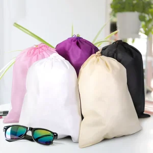 Custom Non Woven Dust Bag Reusable Drawstring Shoe Storage Pouch Eco Friendly Non Woven Fabric Packaging Bag