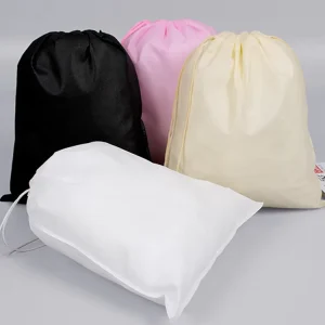 Custom Non Woven Fabric Dust Bag Eco Friendly Cover Storage Pouch Non Woven Drawstring Bag for Shoes
