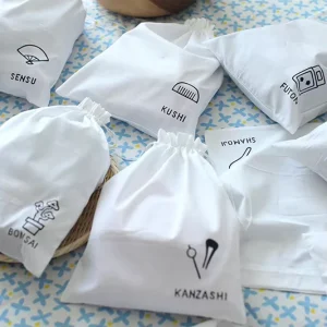 Custom Organic Cotton Dust Bag Eco Friendly Muslin Pouch for Handbag Shoe & Socks Reusable & Recyclable for Promotions