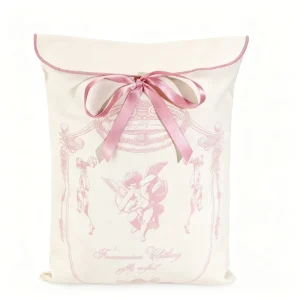 Custom Organic Cotton Linen Envelope Dust Bag Reusable Stylish Flap Tote