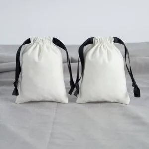 Custom Organic Cotton Recyclable Breathable Drawstring Storage Bags for Handbag Wallet Shoe Dust Bag and Socks