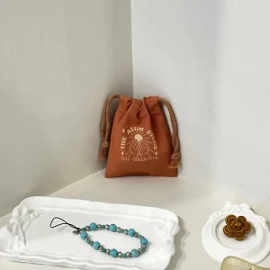 Custom Organic Recycled Cotton Canvas Fabric Bag Small Dust Proof Storage Eco Friendly Packaging Drawstring Dust Bag