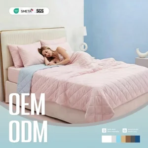 Custom PCM Phase Change Material Cooling Blanket Double Sided Cool Quilt Lightweight Breathable Summer Comforter For Hot Sleepers