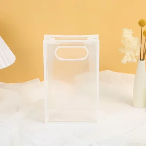 Custom PP Frosted Stand up Pouch Small Giveaway Gift Bag Plastic Clear Wedding Birthday Party Festival Gift Handles