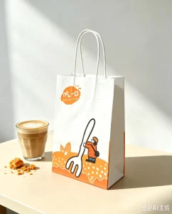 Custom Paper Shopping Bags for Coffee Brands Wedding Birthday Corporate Events Paper Canvas Material Digital Print Various