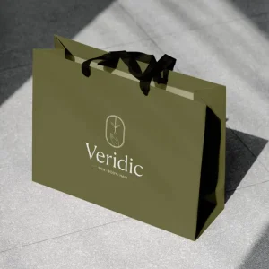 Custom Personal Luxury Large Shopping Paper Bags with Your Own Logo Package Paper Gift Bag Custom Green Paper Bags Print