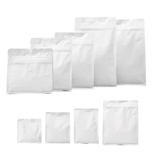 Custom Plain Square Bottom Pouch Recyclable Plastic Moisture Proof Packaging Bag for Snack Food