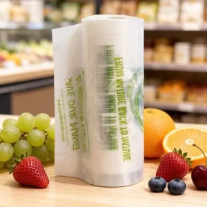 Custom Plastic Fruit Bag Plastic Bag Roll Film Packaging Film Roll Plastic Vegetable Bag
